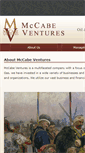 Mobile Screenshot of mccabeventures.com